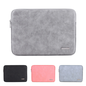 Soft PU Leather Waterproof Laptop Bag Pouch Sleeve Case Cover For MacBook Air Pro HP Dell Lenovo 13.3 /14 /15.6 inch Laptop Bag