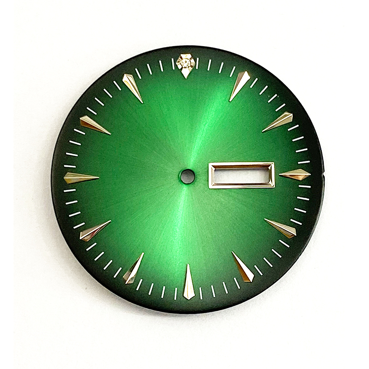 sunray faded dial parts with applied indice