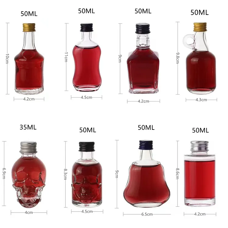50ml Glass Wine Bottle 