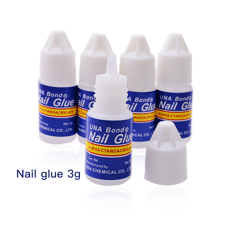 5Pcs/Set Nail Glue Fast-dry Adhesive Acrylic French Art False Tips 3D Decoration Glue Nail Rhinestone Makeup Cosmetic Tools