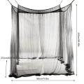 New Luxury Mosquito Net for Bed Canopy for Queen/King Size 4-Way Entries Mosquito Repelling Net Home Bed Nets Mosquitera Tools