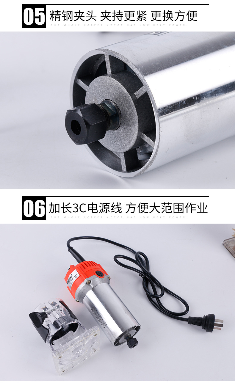 Wood Cutter Electromechanical Engraving Router Wood Milling Machine Wood Router Power Tool