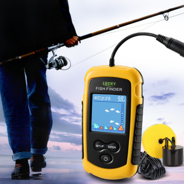 Portable Fish Finder Fish Detection Sonar 45 Degrees 100m Depth With Screen Display Circumstance High Quality Easy To Use