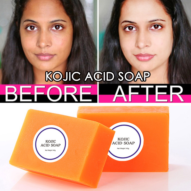 Dark Black Skin Lightening Soap Kojic Acid Whitening Soap Kojic Acid Glycerin Brighten Face Body Skin Bleaching Soap