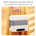 Stainless Steel Electric Lunch Box Thermal Heating Food Steamer Cooking Container Portable Office Mini Triming Rice Cooker