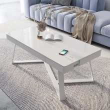 Smart Coffee Side Table with USB Wireless Charger