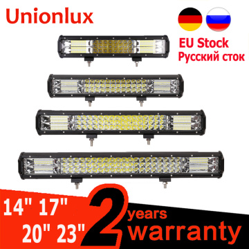 Unionlux 15/17/20/22 3Row Triple Row LED Light Bar Offroad LED Bar Combo for Truck SUV ATV 4x4 4WD Auto Driving Light