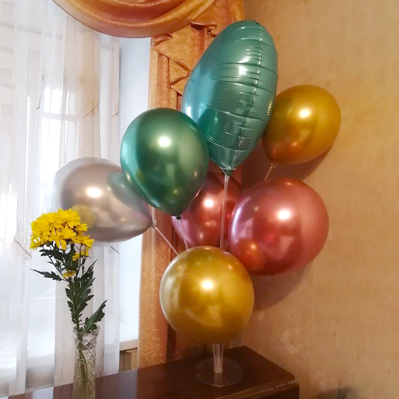 Balloon Ribbon Balloons Curling Balloon Stand Stick Birthday Party Decoration Kids Adlut Wedding Deocr Baloon Holder Arch Pump