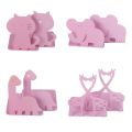 2pcs Cartoon Animal Bookends Book Stand Support Desktop Magazine Organizer Shelf B95C