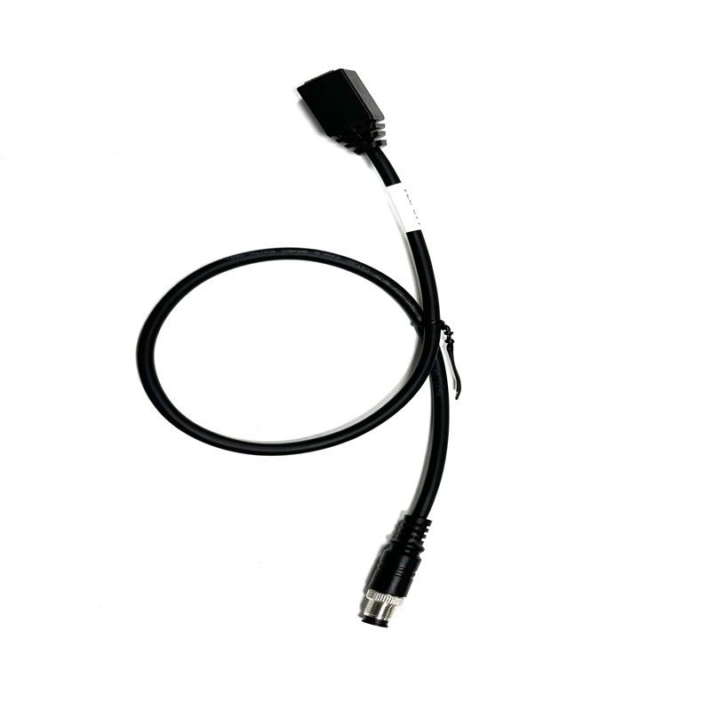 Industrial M12 to RJ45 Ethernet Cable 4Pin D Coded Female Adapter