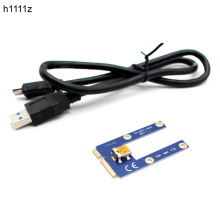 60cm USB 3.0 Mini PCI-E to PCIe PCI Express 1x to 16x Extender Riser Card Adapter Extension Cable for Bitcoin BTC Miner Mining