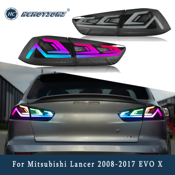 HCMOTIONZ Car LED RGB Taillight For Mitsubishi Lancer 2008-2017 EVO X