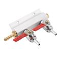 2/3/4 Way CO2 Air Gas Distribution Manifold Splitter Draft Beer Kegerator With Check Valves Homebrew Beer Brewing Tool