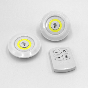 New 5W LED Wardrobe Light Adjustable Remote Control Push Button Showcase Lamp For Stairs Kitchen Bathroom Wardrobe Night Light