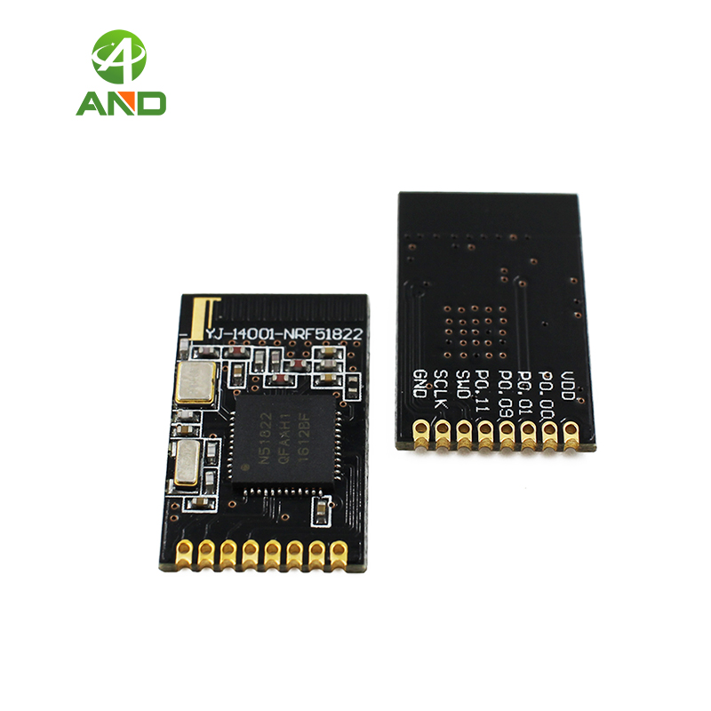 2pcs Tiny Bluetooth 4.0 module,NRF51822 2.4G Wireless Module for iBeacon OS,Nordic 51822 solution NRF51822-QFAA 256k flash/16K