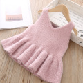 Baby Girls Dress Vest Waistcoat Sweater For Girl Cute Knitted Wear Clothes Children Kids Infant Knitwear Outerwear high quality