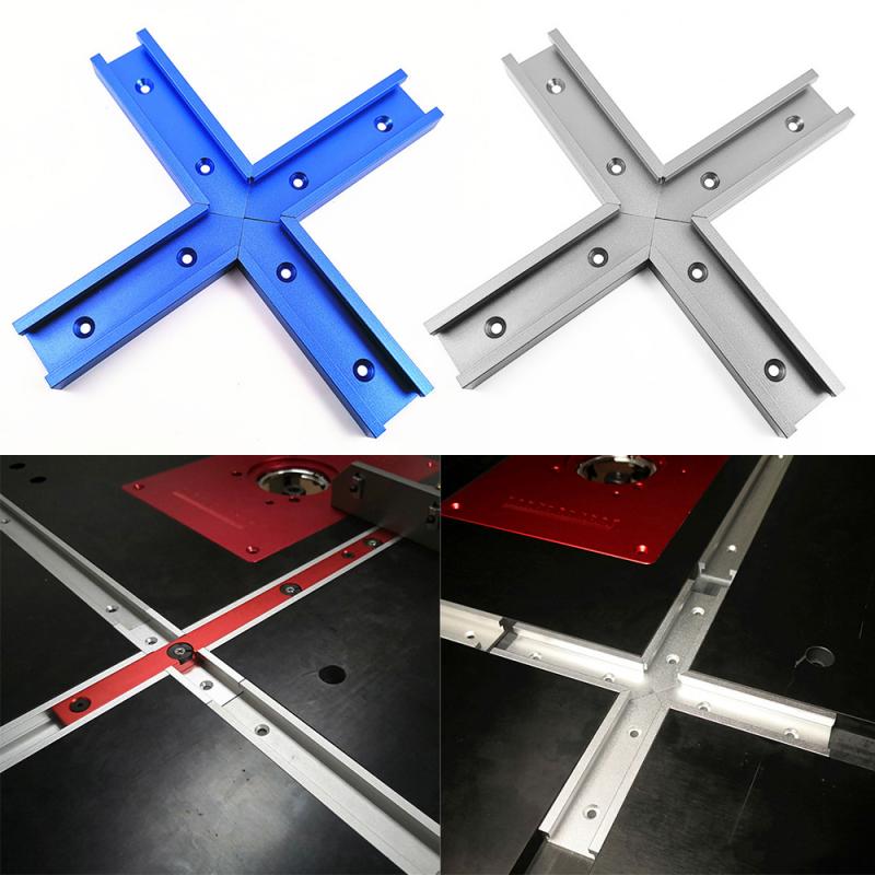 New Woodworking Chute T Slot Cross Connector Guide Rail Electric Circular Saw Flip Table Table Saw Table Track Intersection