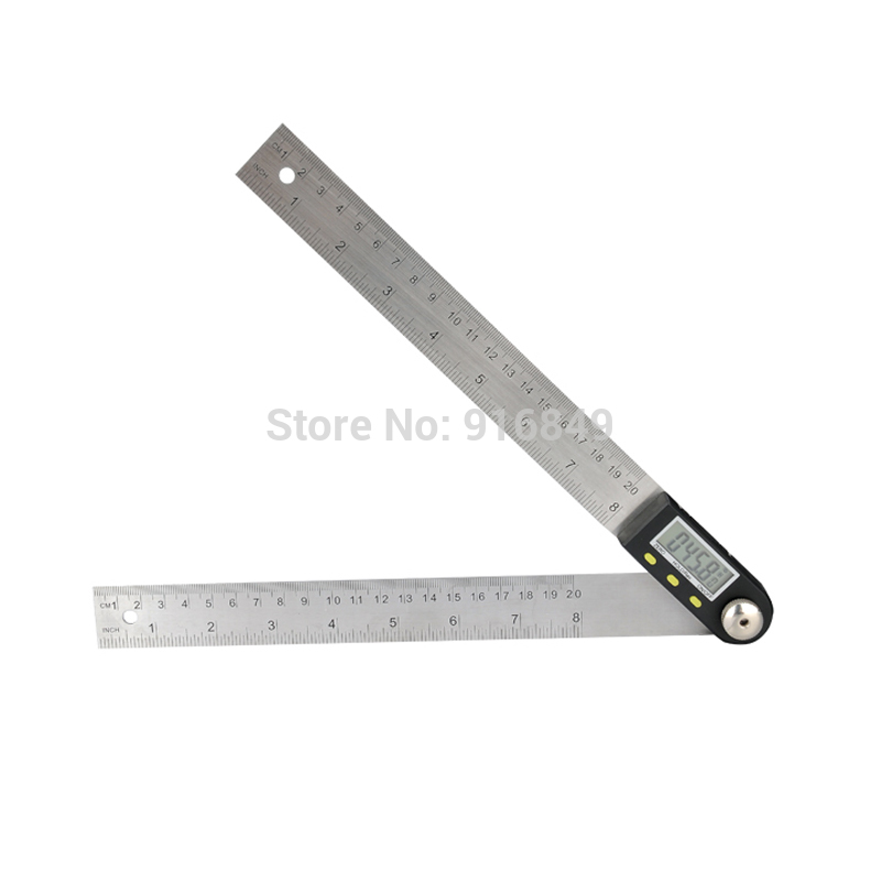 Portable 200/300 mm Digital Protractor Inclinometer Electronic Goniometer Digital Angle Finder Meter Stainless Steel Angle Ruler