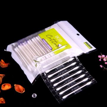 10/100pcs Disposable Double-ended Cotton Swabs Cosmetic Tools Individually Packaged For Portable Travel Hot 7.8x0.5cm