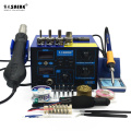 SAIKE 952D 2 in 1 SMD Rework Soldering Station Hot Air Gun Solder Iron Desoldering digital display nozzle Air gun handle