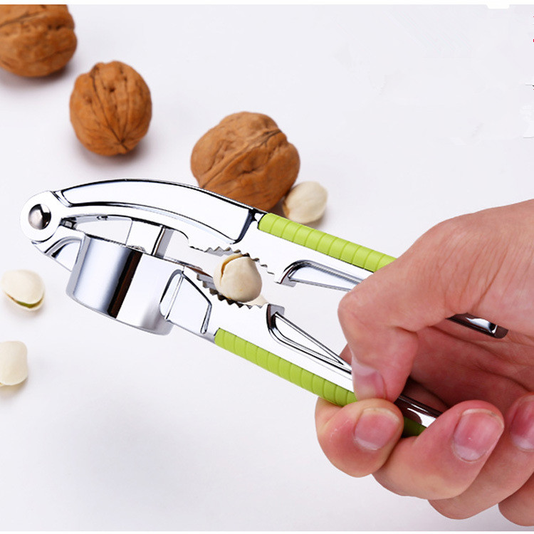 1PC LONGMING HOME New Stainless Steel Kitchen Vegetable Tool Alloy Ginge Crusher Garlic Presses with Nut Cracker OK 0512