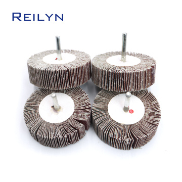 sand paper polishing wheel mesh 80# 6 x 80mm abrasive mops-wheel spindle mops mounted flap wheels grinding bits abrasive block