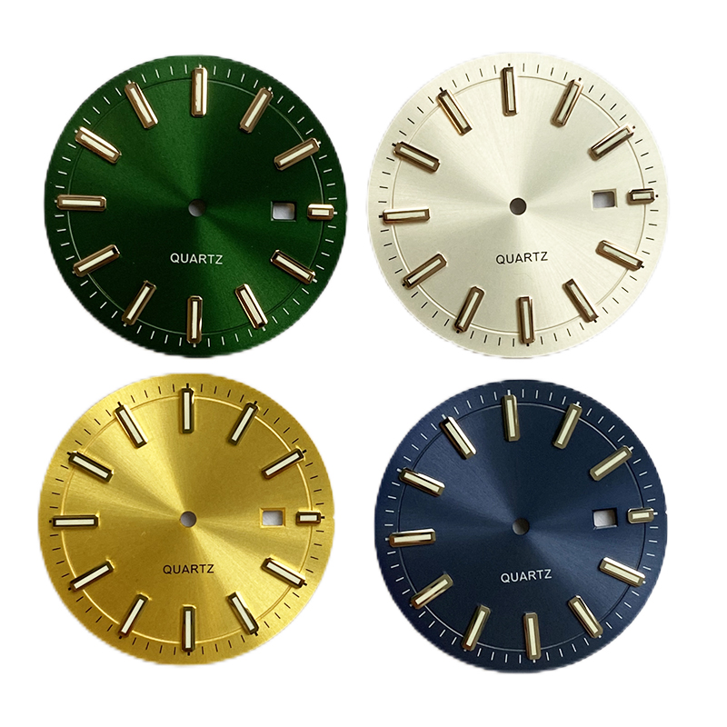 Sunray watch dial in applied index 
