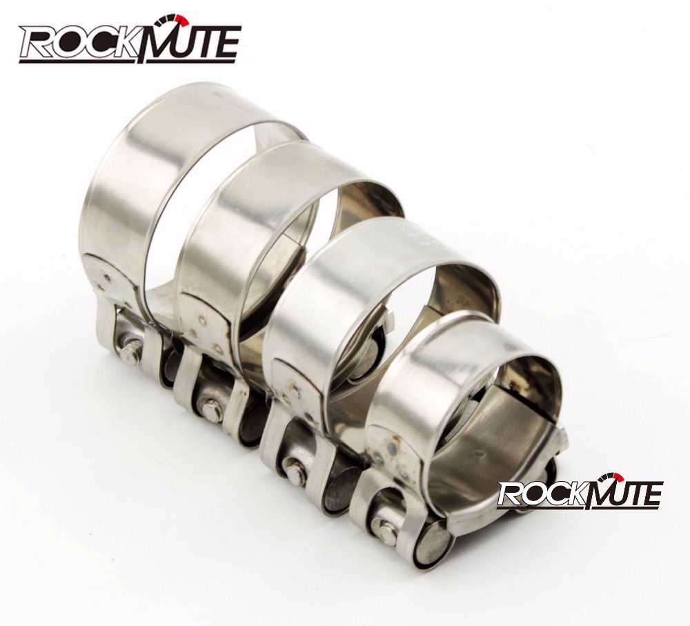Motorcycle Stainless Steel Exhaust Pipe Clamp Banjo Clip 36-39mm/40-43mm/44-47mm/48-51mm/52-55mm/56-59mm/60-63mm/64-67mm/68-73mm