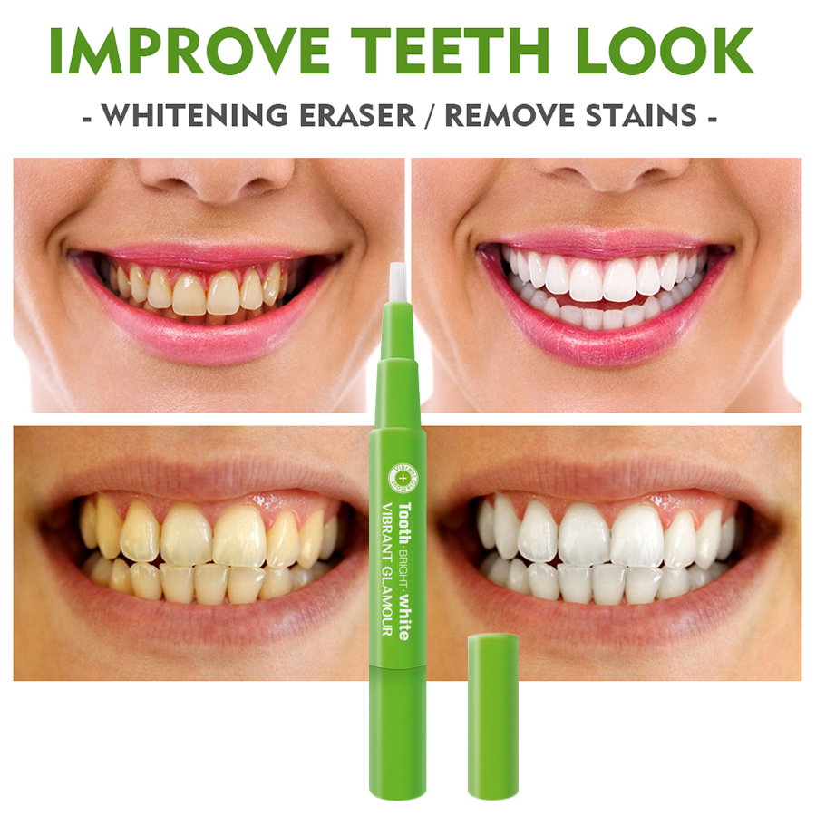 VIBRANT GLAMOUR Teeth Whitening Pen Cleaning Serum Remove Plaque Stains Dental Tools Oral Hygiene Tooth Gel WhitenningToothpaste