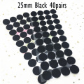 Black 25mm 40pair