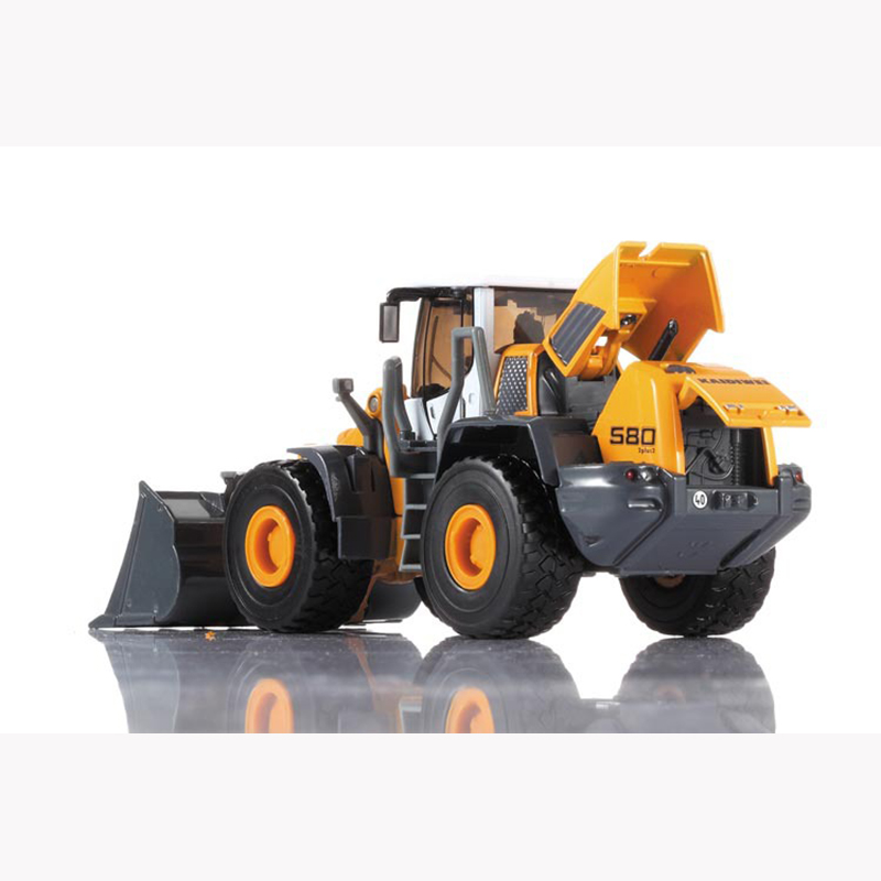 Alloy Diecast Shovel Loader 1:50 4 Wheel Loader Pull Back/ABS Bulldozer Sound Construction Truck Model For Kids Hobby Toys