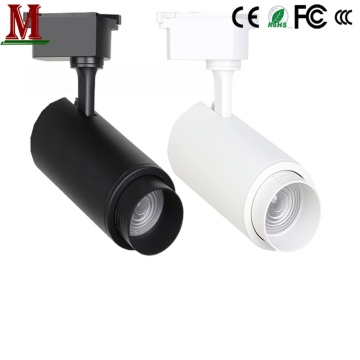 Zoom led track light 10w/20w/30w commercial household adjustable focus concentrating astigmatism COB track spotlight AC85-265v