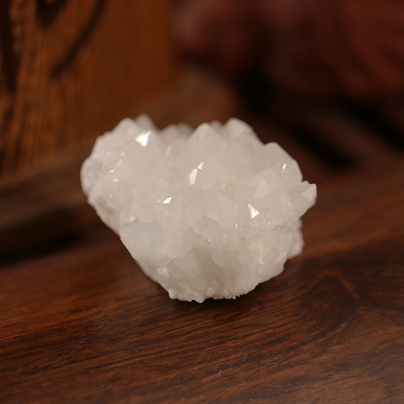 1PC Natural White Crystal Cluster Quartz Reiki Healing Stone Crystal Point Specimen Home Decoration Crystal Mine