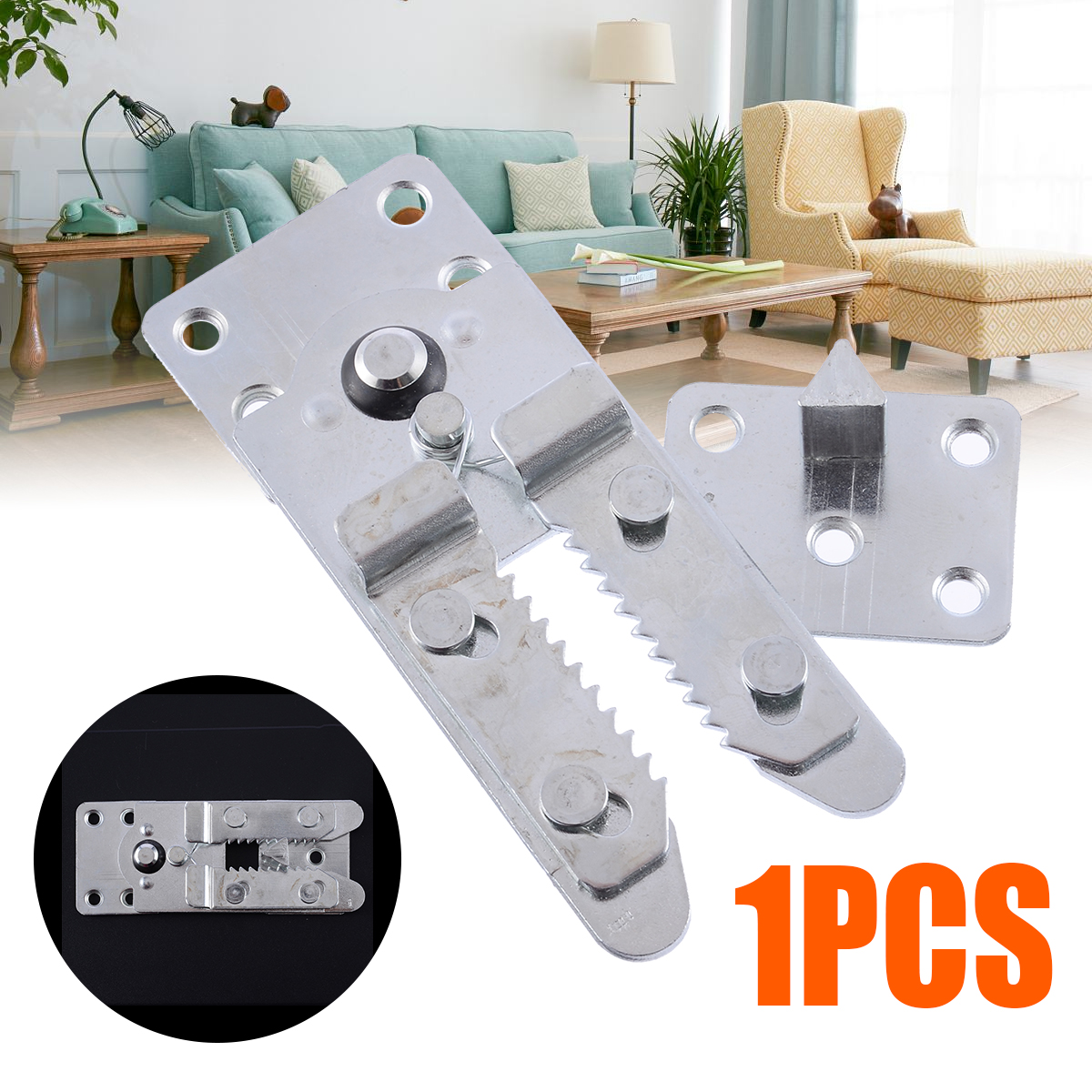 2Pcs Furniture Hinge Sofa Furniture Connector Snap for Home Furniture Sectional Sofa Connectors