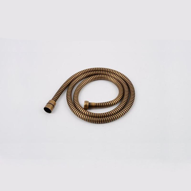 BECOLA Free Shipping 150CM Rose Gold Hose Black Antique Brass Plumbing Hoses Shower Pipe Chrome Shower Hose B-150