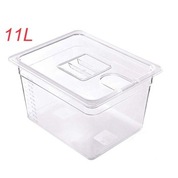 11L Sous Vide Container Steak Machine Container with Lid Water Tank Bath for Circulator Sous Vide Culinary Immersion Slow Cooker