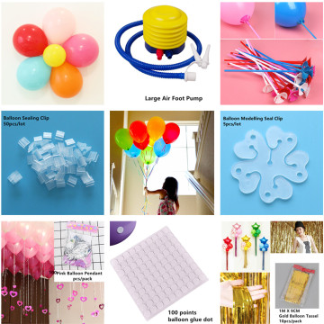 Balloon Accessories Balloon Ribbon Air Pump Arch Folder Stick Fixed Balon Adult Kids Birthday Party Wedding Decorations Baloon