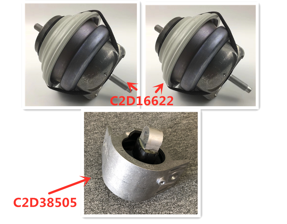 C2D16622 C2D38505 Car Engine mounting bracket XJ XJL XFL XF XE F-PA CE XJL jaguar 2.0L Engine suspension fixed mat Cushion pad