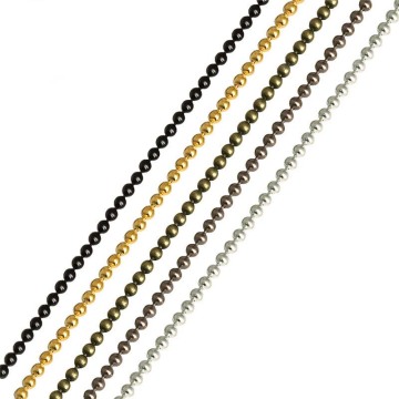 10Meters/lot 1.2 1.5 2 mm Antique Bronze/Gold/Silver Color Metal Ball Bead Chains Bulk for Diy Bracelet Necklaces Jewelry Making