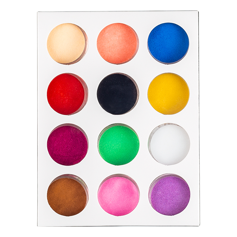 12 Colors Nail Art Acrylic Powder Dust UV Gel Design 3D Tips Manicure DIY Decoration