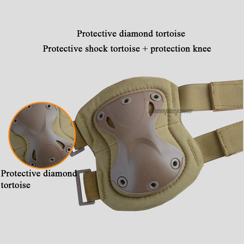 Tactical Combat Elbow&knee Pads Military Airsoft Paintball Shooting Protect Elbow Knee Pads Outdoor Hunting Safety Gear Kneecap