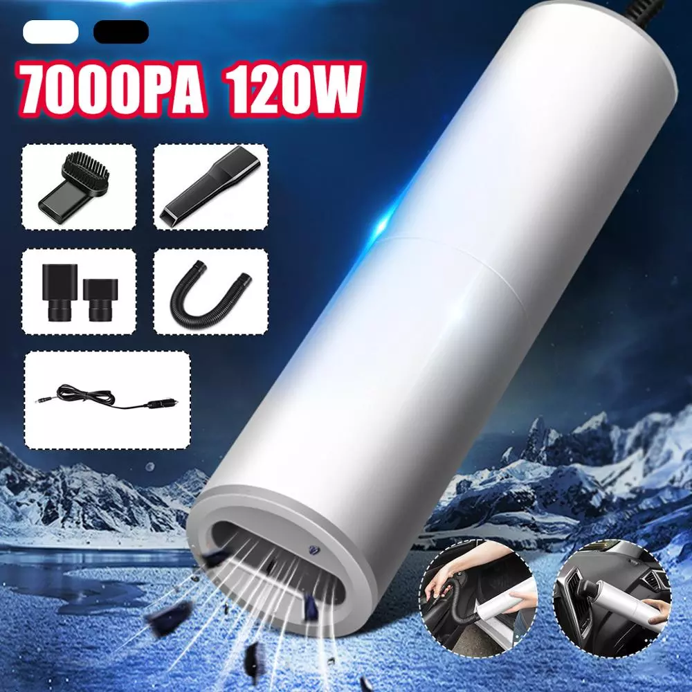 Mini 7000PA 120W Suction Portable Vacuum Cleaner For Car Low Noise Handheld Car Vacuum For Car Home Computer Cleaning
