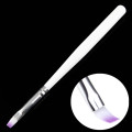 1pc White Pole Light Therapy Nail Brush Painting UV Gel Soft Neutral Paint Pen Manicure Line Nail Tool