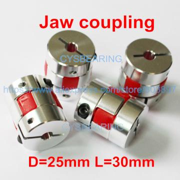4pcs CNC Flexible Jaw Spider Plum Coupling Shaft Coupler 4/ 5/6/6.35/7/8/9.525/10/11/12/12.7mm