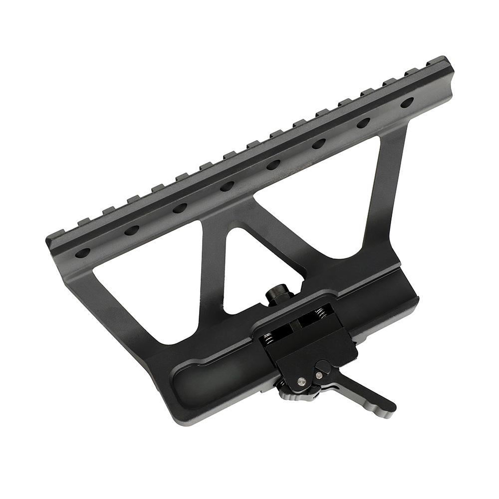 ohhunt Tactical Elite Defense Quick Detach System QD Scope Mount with Side Picatinny Weaver Rail mount for Tactical AK47 AK 74