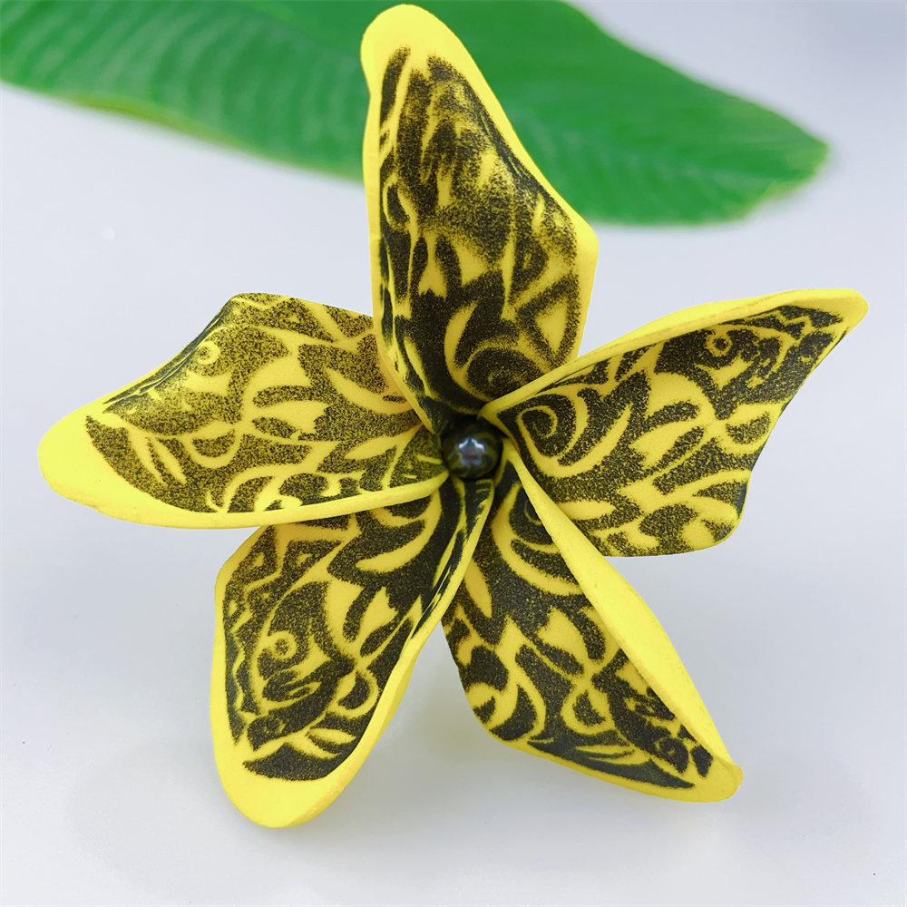 Kn Hf021b Gy Plumeria Hair Pick