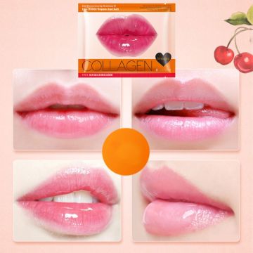 Lips Mask Collagen Cherry Extraction Moisturizing Anti Aging Wrinkle Skin Care Products Natural Moisture Essence Lip Gel