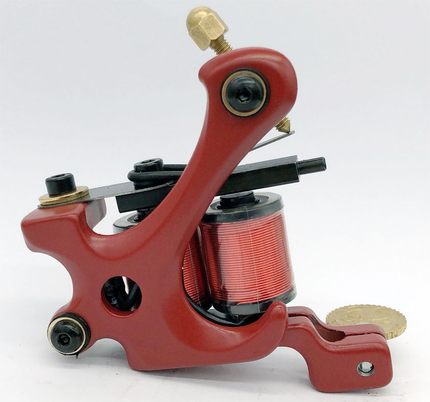 Newest 5 Color Coils Tattoo Machine 10 Warp Coils Cast-iron Handmade Tattoo Guns Machine For Liner Shader Free Shipping