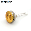 38mm Dual Flush Toilet Tank Gold colour Button Round shape Toilet Push Buttons Bathroom Accessories