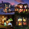 16 Patterns Christmas LED Projector Light New Year Laser Snowflake Projection Stage Light Waterproof Home Garden Lawn Lamp